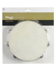 Stagg STA-1210, dvouřadá tamburína s blánou, 10"