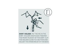 Hide-a-mic Shirt-holder, Black