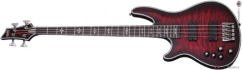SCHECTER Hellraiser Extreme 4 LH Crimson Red Burst Satin