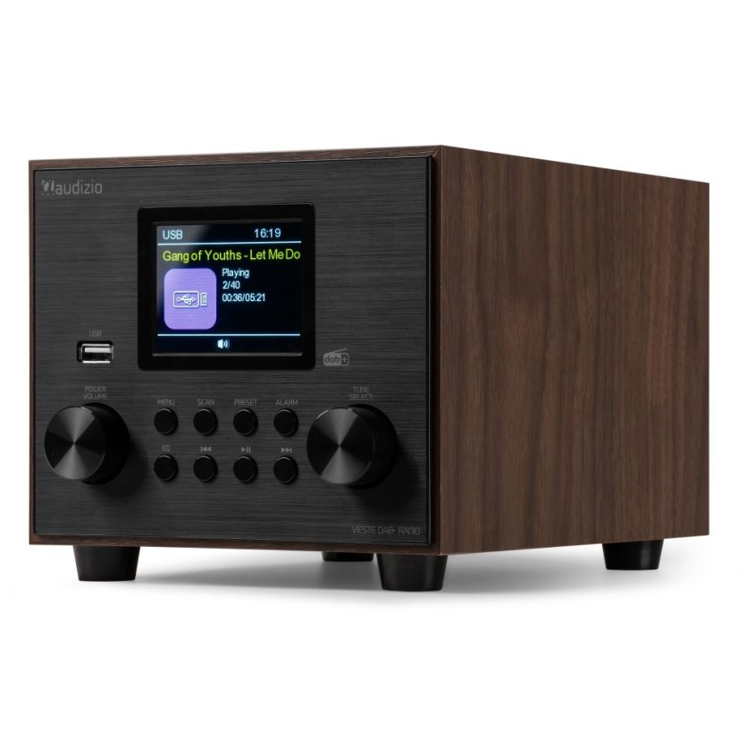 Audizio Vieste DAB+ Radio with subwoofer wood