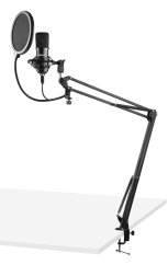 Vonyx CMS300B set studiového USB mikrofonu, černý