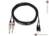 Kabel KC2-30 2x Jack 6,3 mono - 2x RCA, 3 m