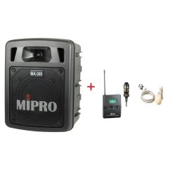 MIPRO MA-300 + MU-53LS – klopová kardioidní sada, tělová