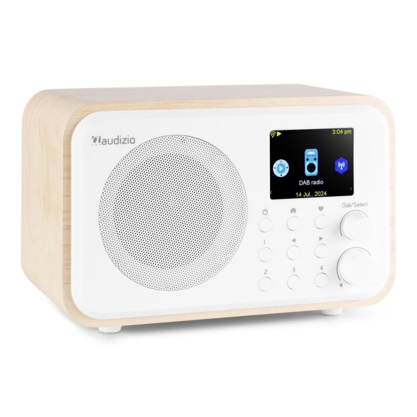 Audizio Vicenza internetové rádio s Wi-Fi, DAB+ a baterií, bílé