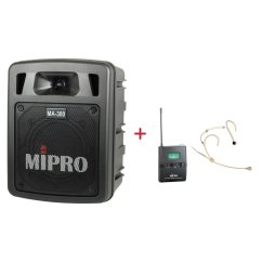 MIPRO MA-300 + MU-506HS – náhlavní kardioidní sada, tělová