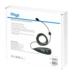 Stagg SUW 12BC, bezdrátový nástrojový mikrofonní set 2,4 GHz UHF