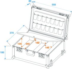 Universal case s vozíkem
