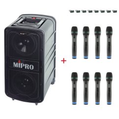 MIPRO MA-929 PLUS + 8× ACT-32H – sada s 8 ručními mikrofony