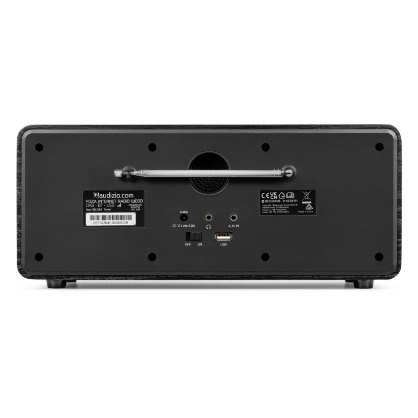 Audizio Foza Wi-Fi internet radio s DAB+, black