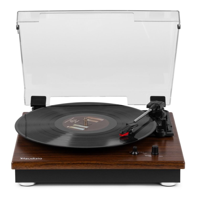 Audizio RP112L Record player BT in/out dark wood