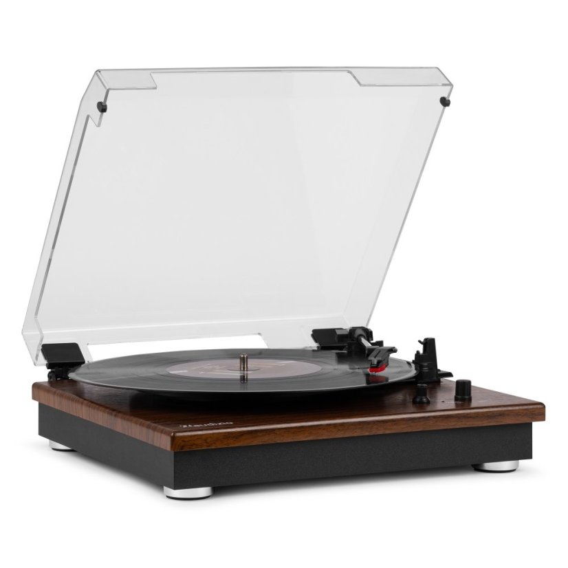 Audizio RP112L Record player BT in/out dark wood