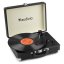 Audizio RP116BK Record player briefcase with BT In/Out