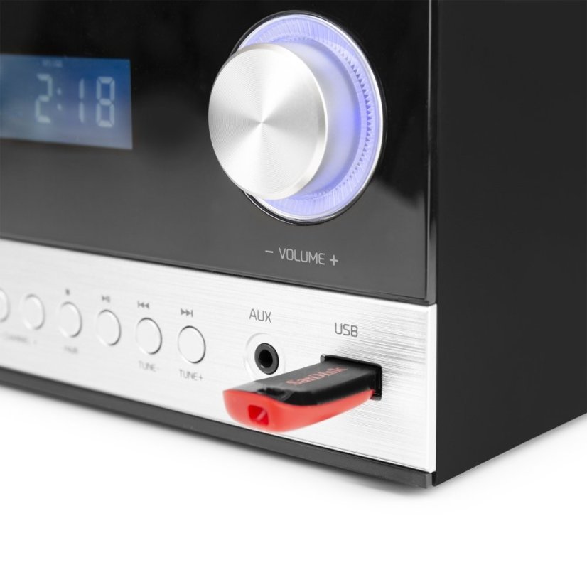 Audizio Toulon Micro HiFi System Black/Silver