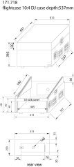 Power Dynamics F4U10 19" Mixercase