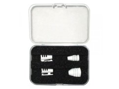 Hide-a-mic Set 4 different holders in case, White