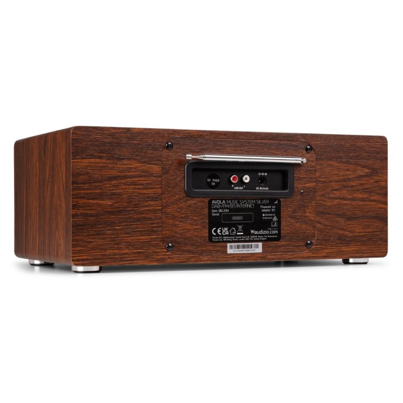 Audizio Avola Digital music system CD/BT/DAB+/Internet silver