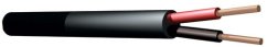 Power Dynamics RX12 reproduktorový kabel kulatý 2x1,5 mm² černý 100m