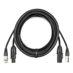 Power Dynamics CX07-5 Combi Cable Powerconnector TR - XLR M / Powerconnector TR - XLR F 5m