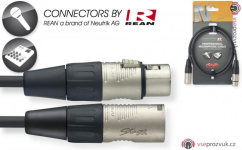 Stagg NMC1R, kabel XLR/XLR, 1m