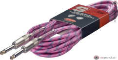 Stagg SGC6VT PK, kabel JACK/JACK, 6 m