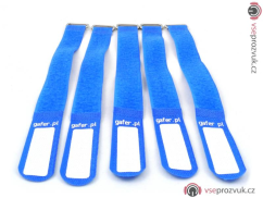 Gafer.pl Tie Straps, vázací pásky, 25x400mm, 5 ks, modré