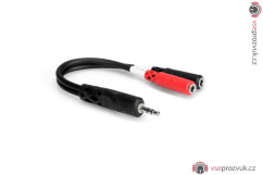 Profi kabel na rozdělení zvuku do pravého a levého kanálu kamery - Stereo splitter (Hosa YMM-261)