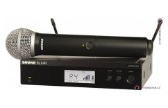 Shure BLX24RE/PG58 — ruční bezdrátový mikrofon (rack přijímač)