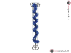 Řetěz vánoční, modrá metalíza, 7,5 x 200 cm