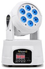 BeamZ MHL74 Mini otočná hlava 7X 10W LED, Bílá barva