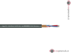 Sommer cable Stage 22, mikrofonní kabel 2x0,22qmm, 100m role, černý
