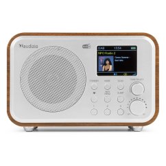 Audizio Milan přenosné rádio FM/DAB+ s baterií, stříbrné