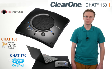 VIDEO - Konferenční mikrofon ClearOne CHAT 150, 160 a 170