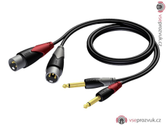 ProCab CLA708/3 - 2x XLR M - 2x Jack 6.3 - 3m