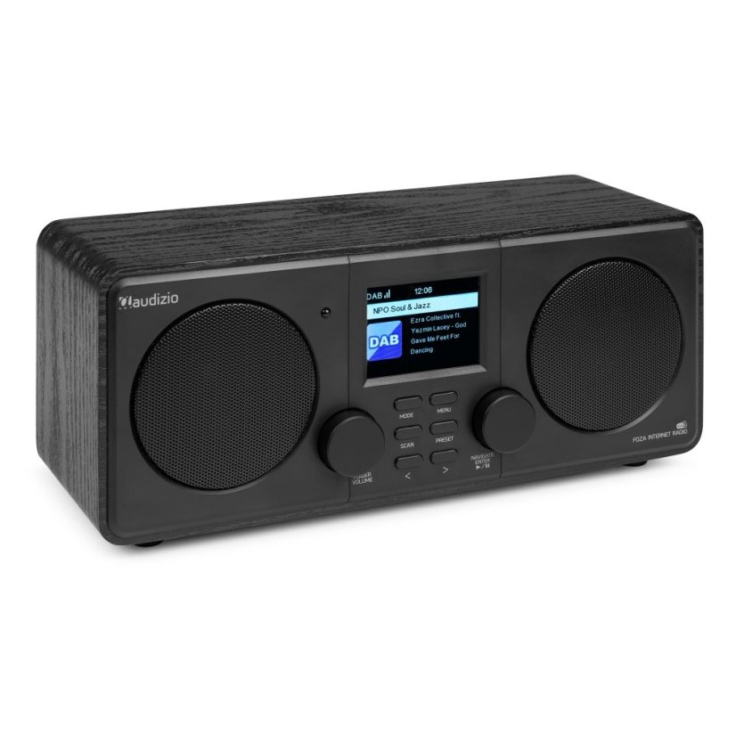 Audizio Foza Wi-Fi internet radio s DAB+, black