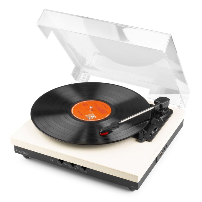 Audizio RP113C Gramofon s BT in/out, krémový