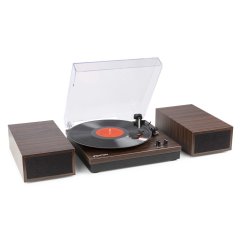 Fenton RP165D Gramofon s Bluetooth a reproduktory, tmavé dřevo