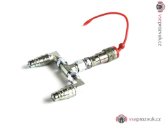 Tcm Fx CO2 slučovač dvou přívodů CO2 pro chrliče konfet