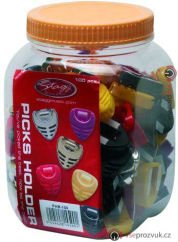 Stagg PHB-100 zásobník na trsátka (pět barev), balení 100 ks