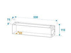 Roadinger Rack Profi 2U 25cm přepravní kufr