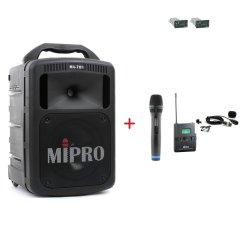 MIPRO MA-708 + ACT-32H + MU-53L – ruční a klopová sada, černá
