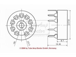 TAD Keramická patice 9-PIN / Noval socket