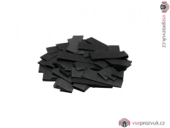 Tcm Fx pomalu padající obdélníkové konfety 55x18mm, černé, 1kg
