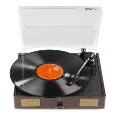Fenton RP106DW Retro gramofon s reproduktory, tmavé dřevo