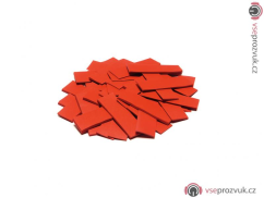 Tcm Fx pomalu padající obdélníkové konfety 55x18mm, červené, 1kg