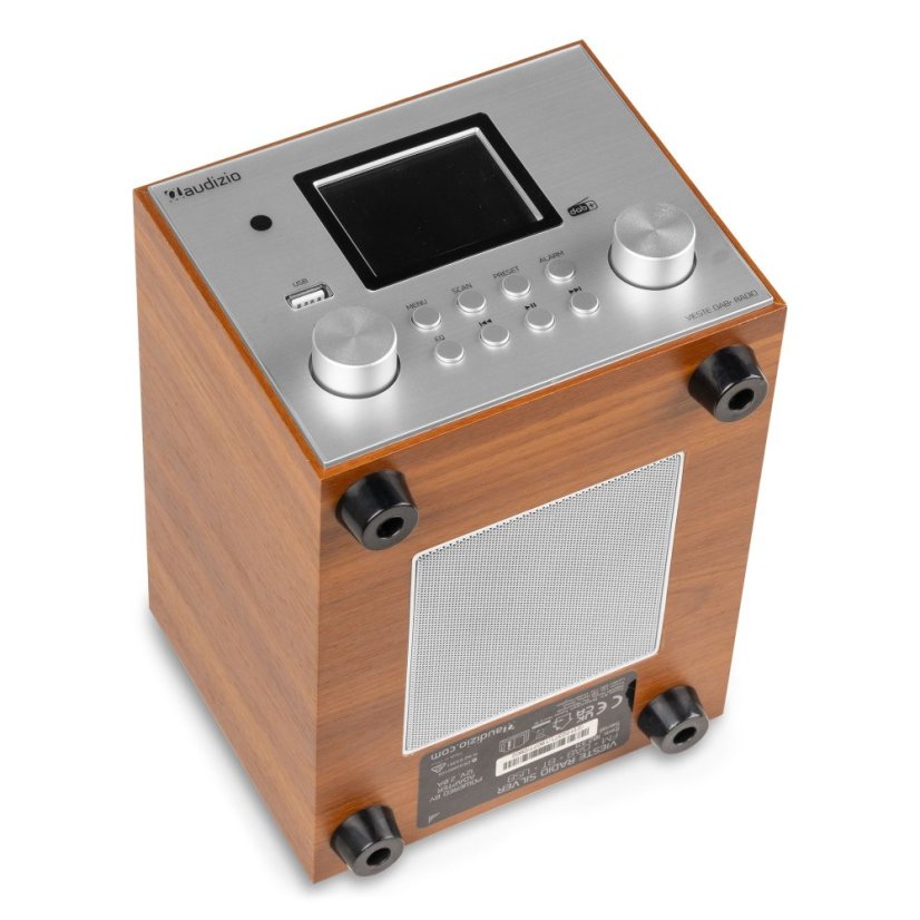 Audizio Vieste DAB+ Radio with subwoofer silver