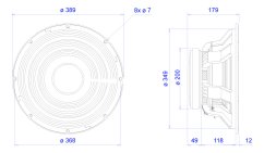 Selenium  15WS600 8/ohm