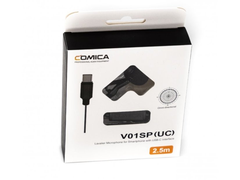 Mikrofon na mobil Comica CVM-V01SP(UC) klopový USB-C mikrofon (6 metrů)
