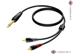 ProCab CLA719/3 - Jack 6,3 - 2x RCA - 3m
