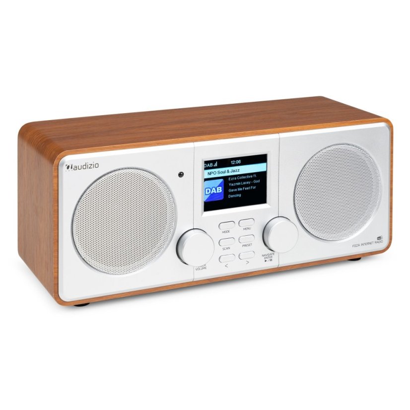 Audizio Foza Wi-Fi internet radio s DAB+, silver