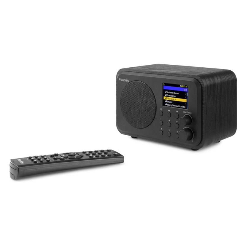 Audizio Vicenza internetové rádio s Wi-Fi, DAB+ a baterií, černé